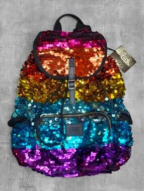 🌈 Ultra Rare 2012 Victoria's Secret Pink Fashion Show Runway Rainbow Backpack